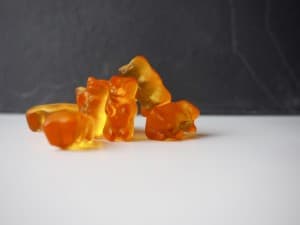 Orange Gummibärchen von Haribo